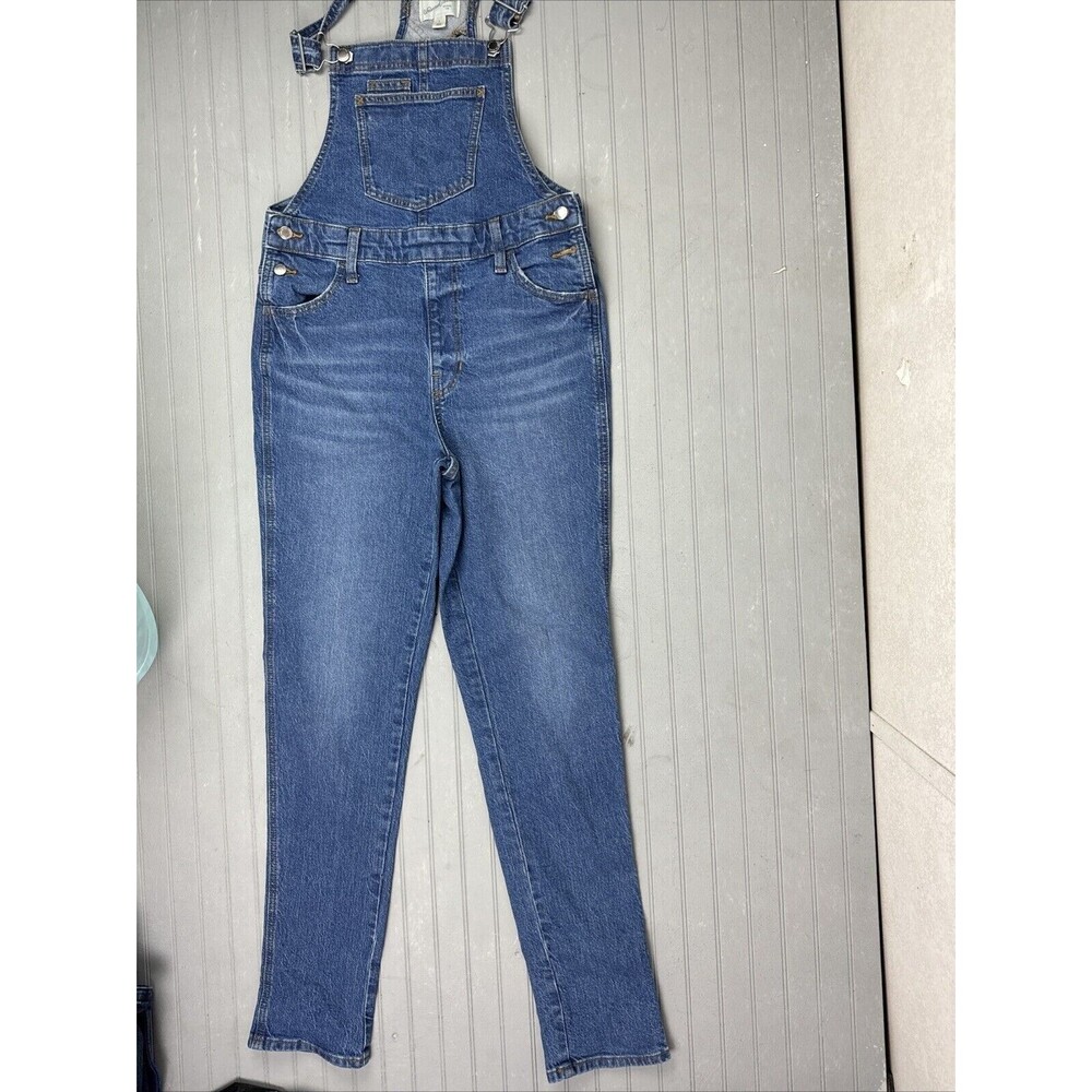 Universal Thread Size 2 Womens Overalls Denim Jeans Stretch Med Wash Skinny